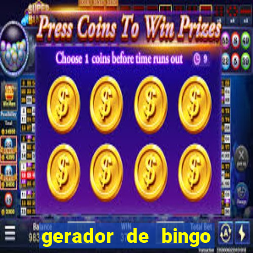 gerador de bingo cha de bebe